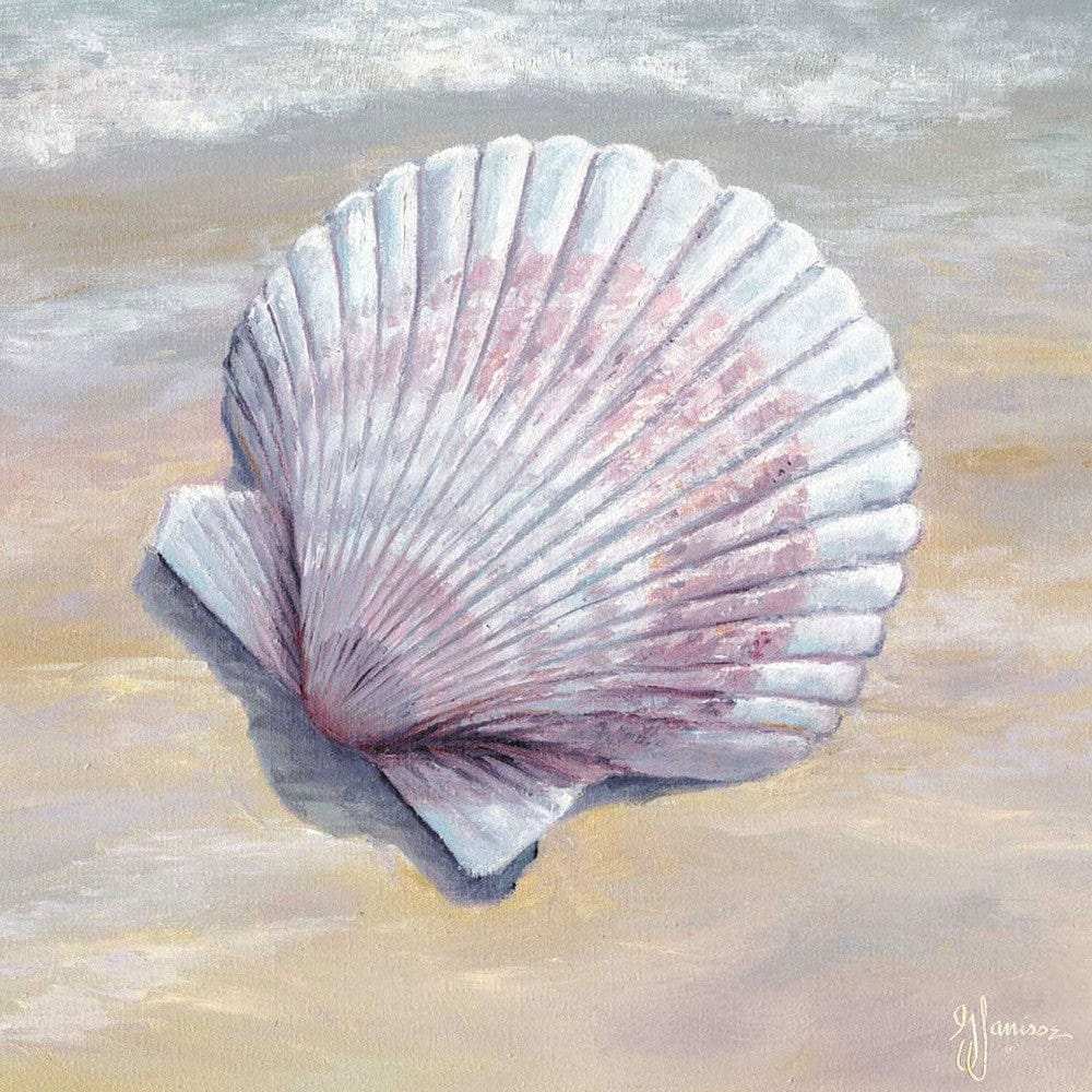Scallop White Framed Print Wall Art - Homeroots - Flyclothing LLC