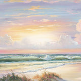 Golden Sunset on Crystal Cove 3 White Framed Print Wall Art - Homeroots - Flyclothing LLC