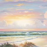 Golden Sunset on Crystal Cove 3 White Framed Print Wall Art - Homeroots - Flyclothing LLC