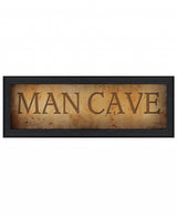 Man Cave 1 Black Framed Print Wall Art - Homeroots - Flyclothing LLC