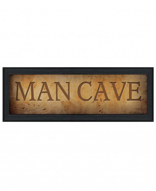 Man Cave 1 Black Framed Print Wall Art - Homeroots - Flyclothing LLC