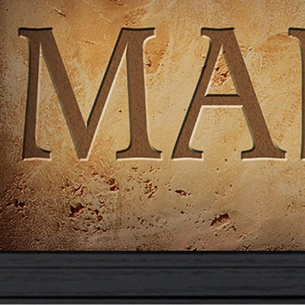 Man Cave 1 Black Framed Print Wall Art - Homeroots - Flyclothing LLC