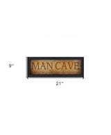 Man Cave 1 Black Framed Print Wall Art - Homeroots - Flyclothing LLC