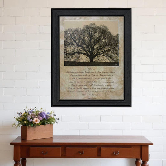Life Is 11 Black Framed Print Wall Art - Homeroots
