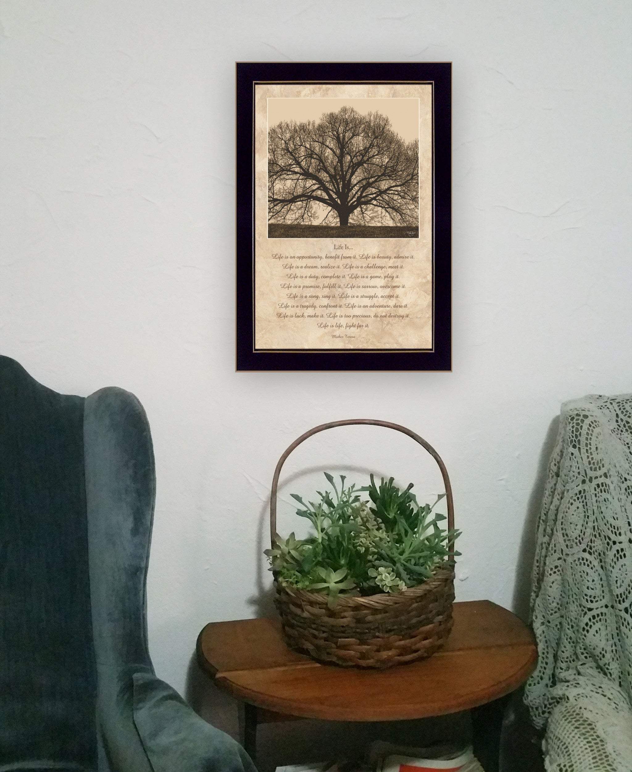 Life Is 8 Black Framed Print Wall Art - Homeroots - Flyclothing LLC