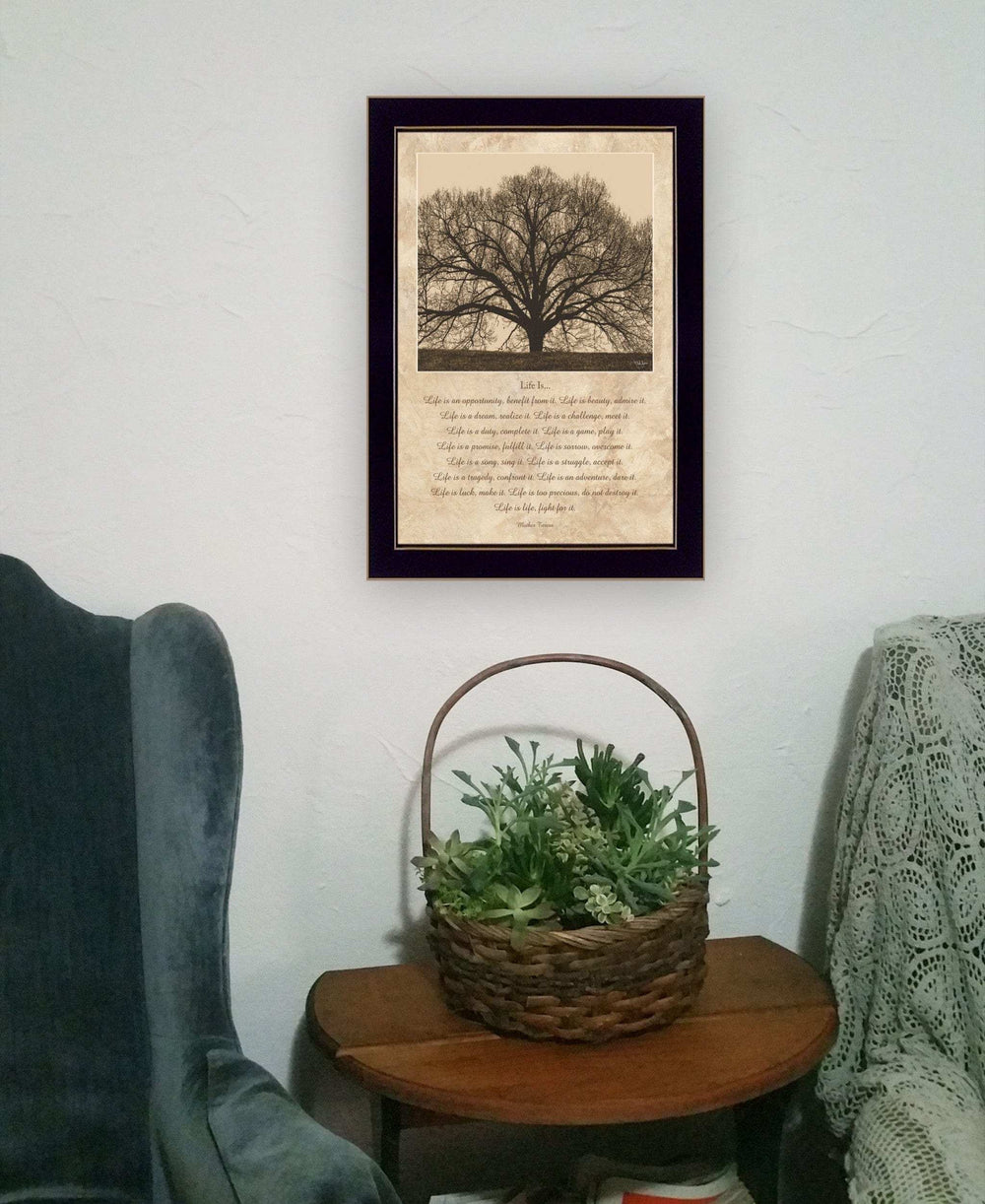 Life Is 8 Black Framed Print Wall Art - Homeroots - Flyclothing LLC