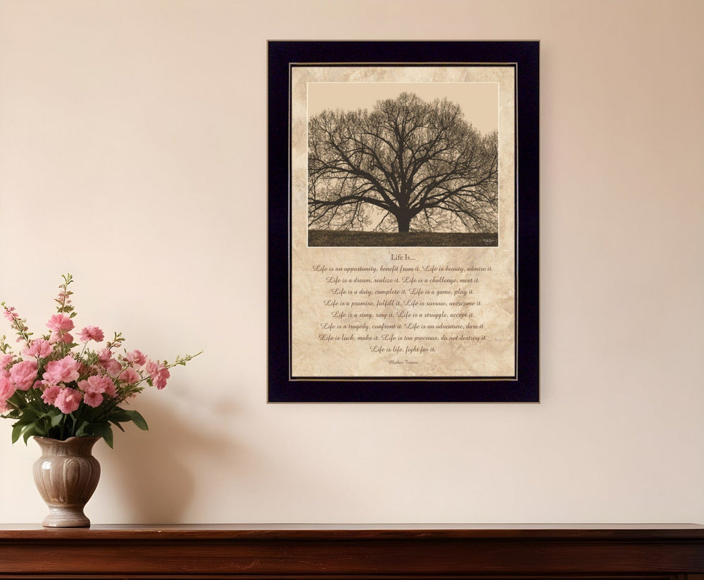 Life Is 8 Black Framed Print Wall Art - Homeroots