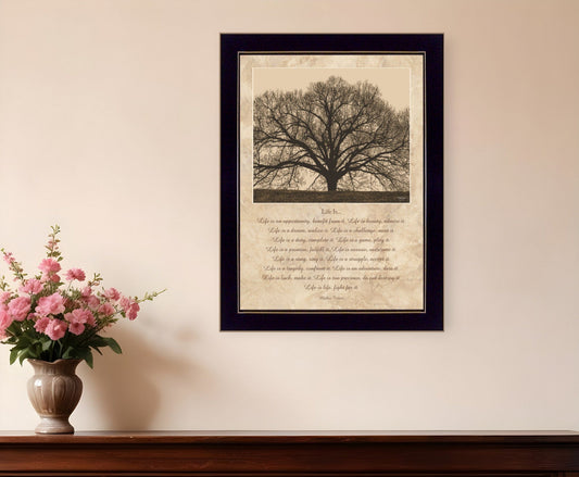 Life Is 8 Black Framed Print Wall Art - Homeroots