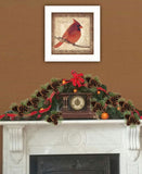 Male Cardinal 1 White Framed Print Wall Art - Homeroots