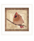 Female Cardinal 1 White Framed Print Wall Art - Homeroots