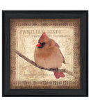 Female Cardinal 2 Black Framed Print Wall Art - Homeroots