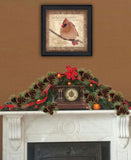 Female Cardinal 2 Black Framed Print Wall Art - Homeroots