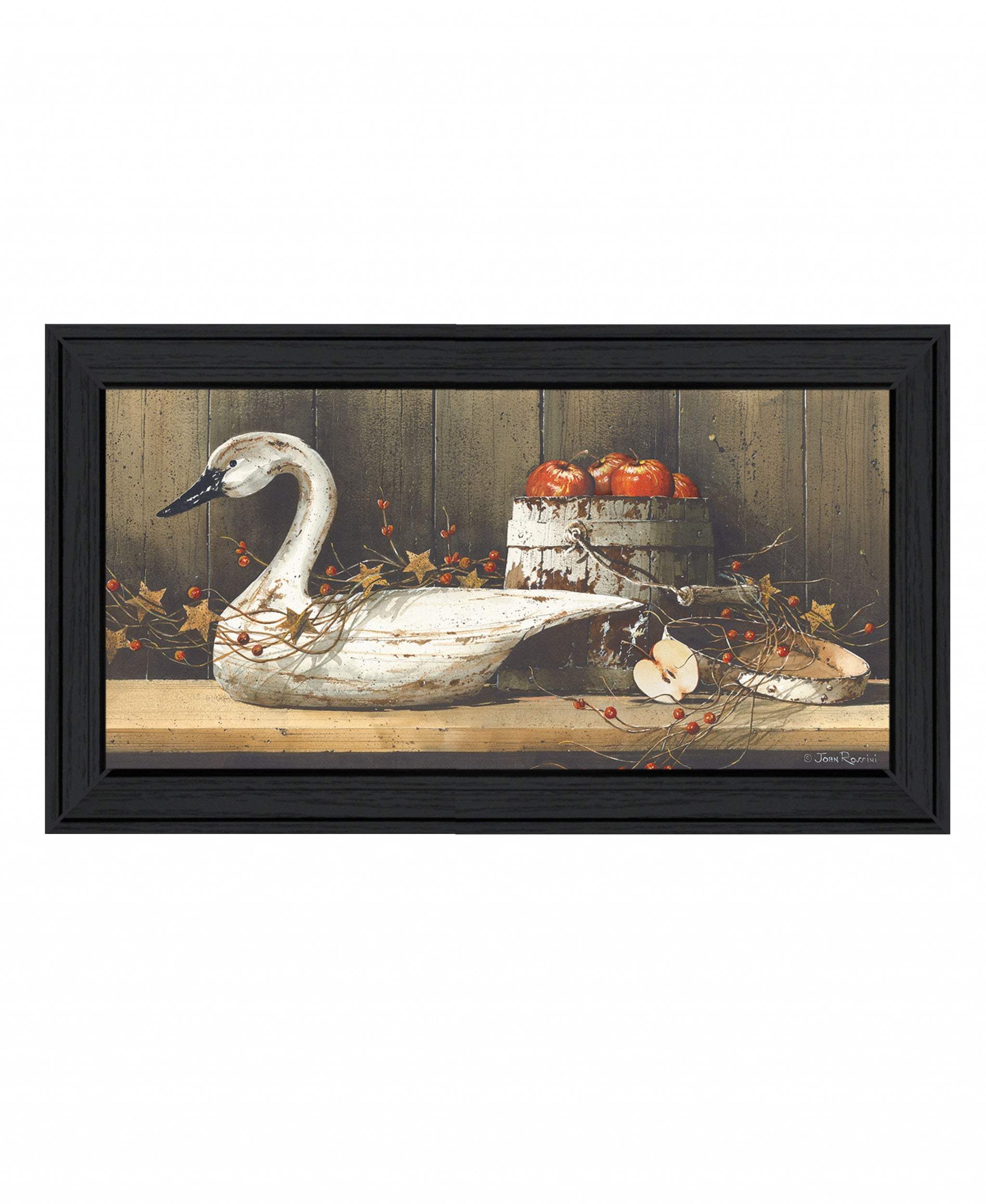 Apple Appeal 1 Black Framed Print Wall Art - Homeroots - Flyclothing LLC