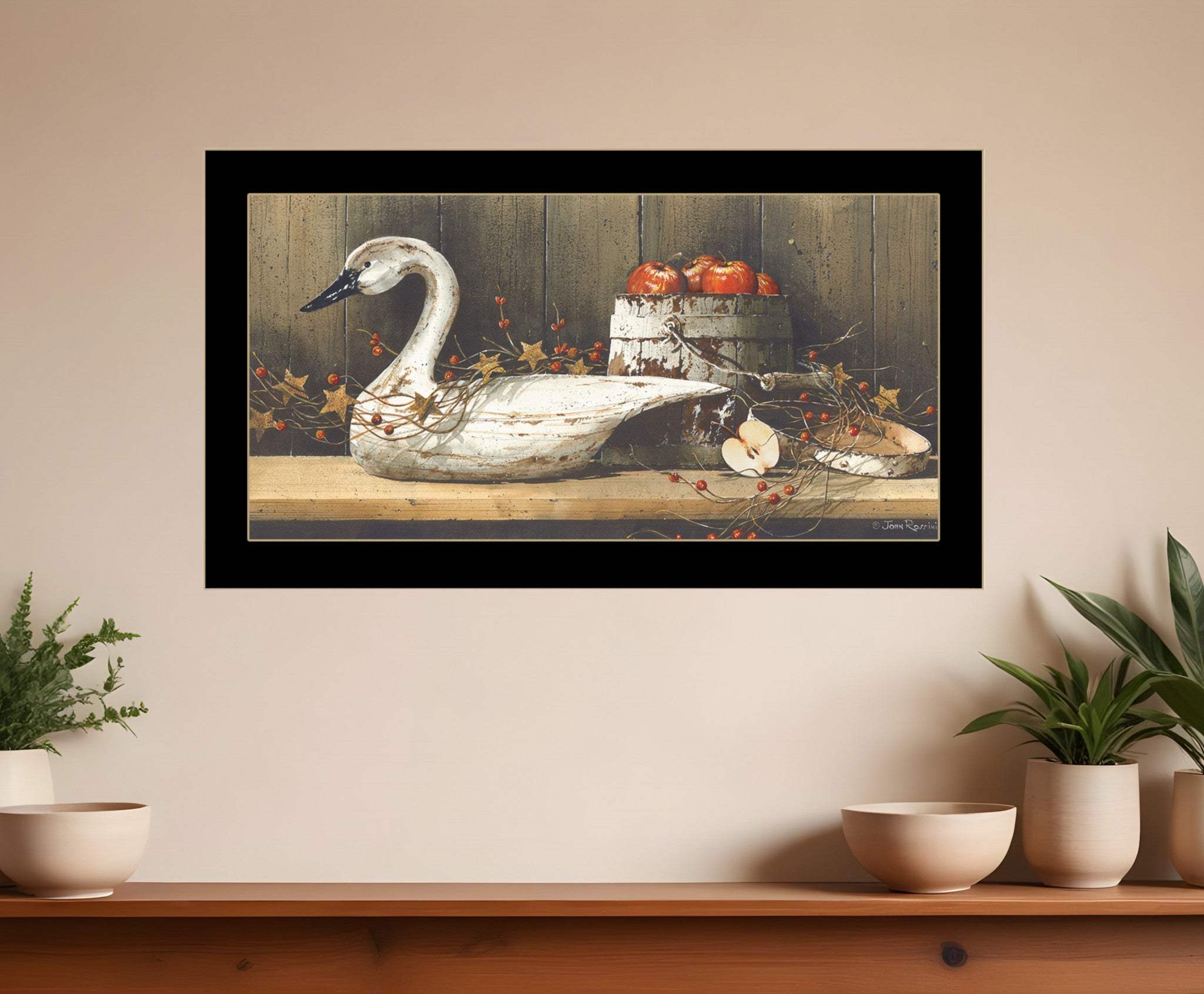 Apple Appeal 2 Black Framed Print Wall Art - Homeroots - Flyclothing LLC