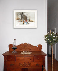 The Joy of Snow 2 White Framed Print Wall Art - Homeroots
