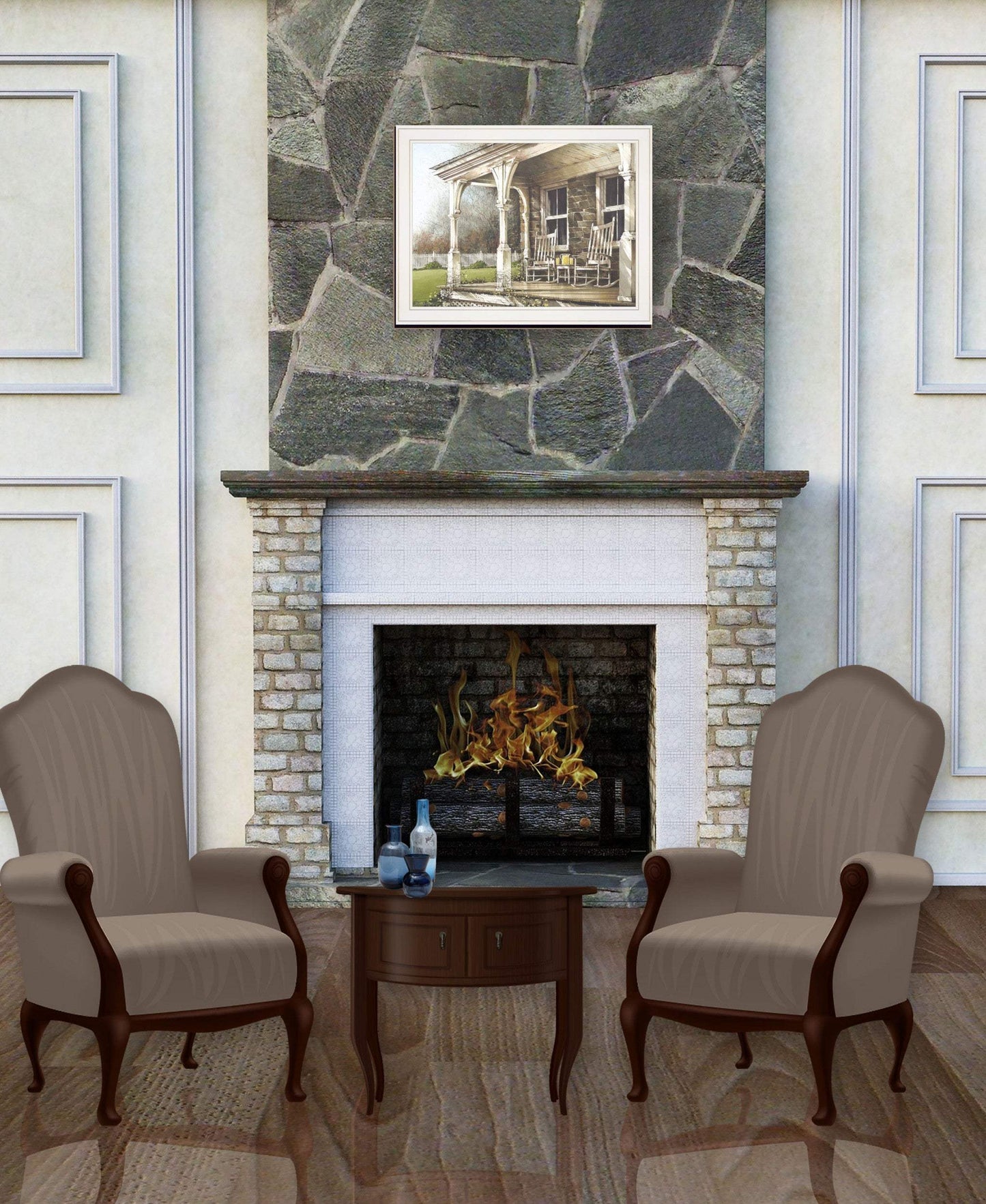 Sunday Afternoon 1 White Framed Print Wall Art - Homeroots - Flyclothing LLC