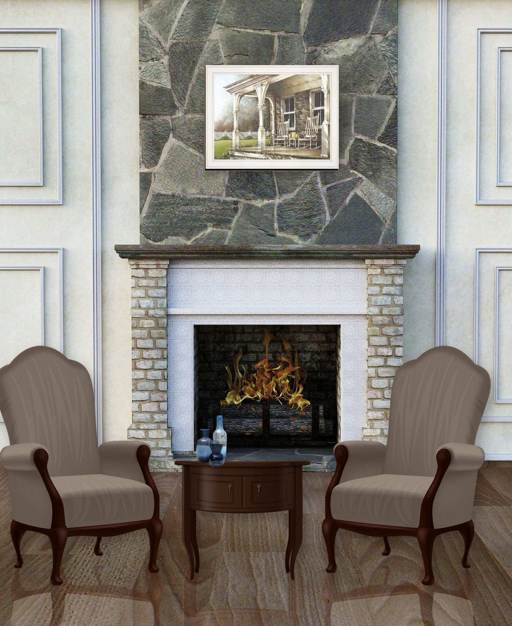 Sunday Afternoon 1 White Framed Print Wall Art - Homeroots - Flyclothing LLC