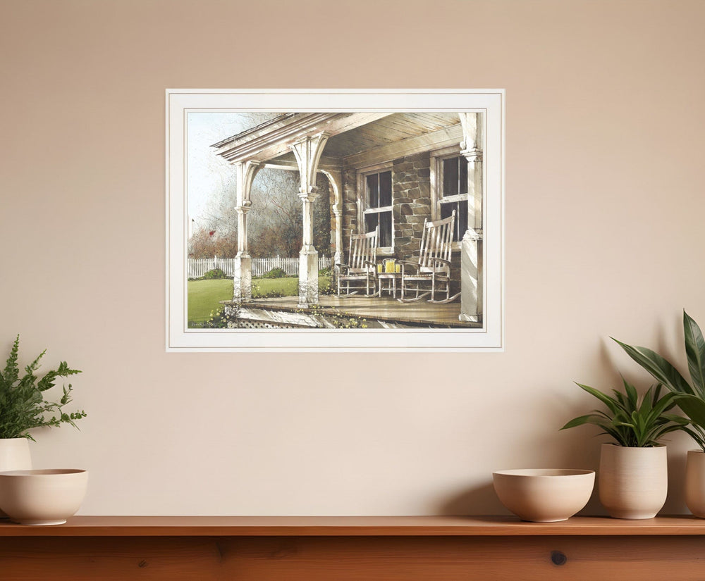 Sunday Afternoon 1 White Framed Print Wall Art - Homeroots