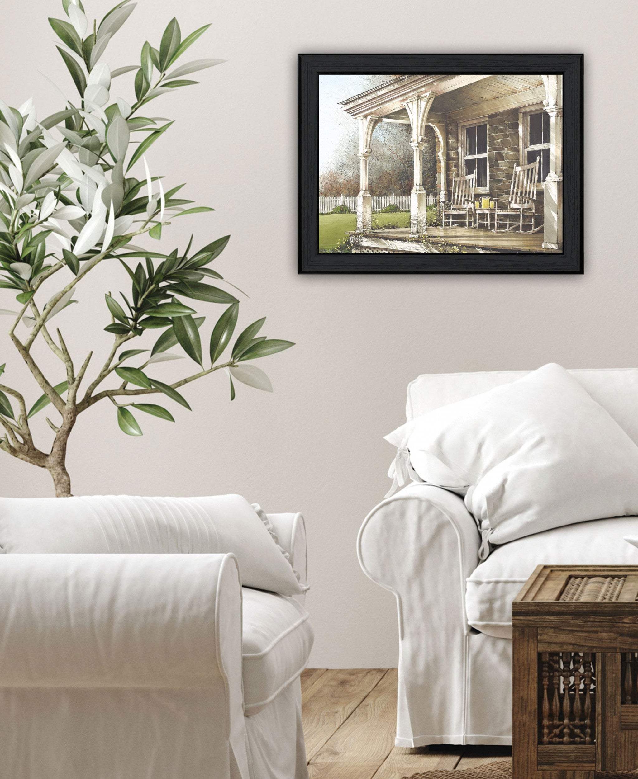 Sunday Afternoon 2 Black Framed Print Wall Art - Homeroots - Flyclothing LLC