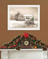 Bringing Home the Tree 2 White Framed Print Wall Art - Homeroots - Flyclothing LLC