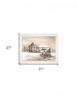 Bringing Home the Tree 2 White Framed Print Wall Art - Homeroots - Flyclothing LLC