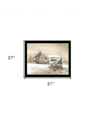 Bringing Home the Tree 3 Black Framed Print Wall Art - Homeroots