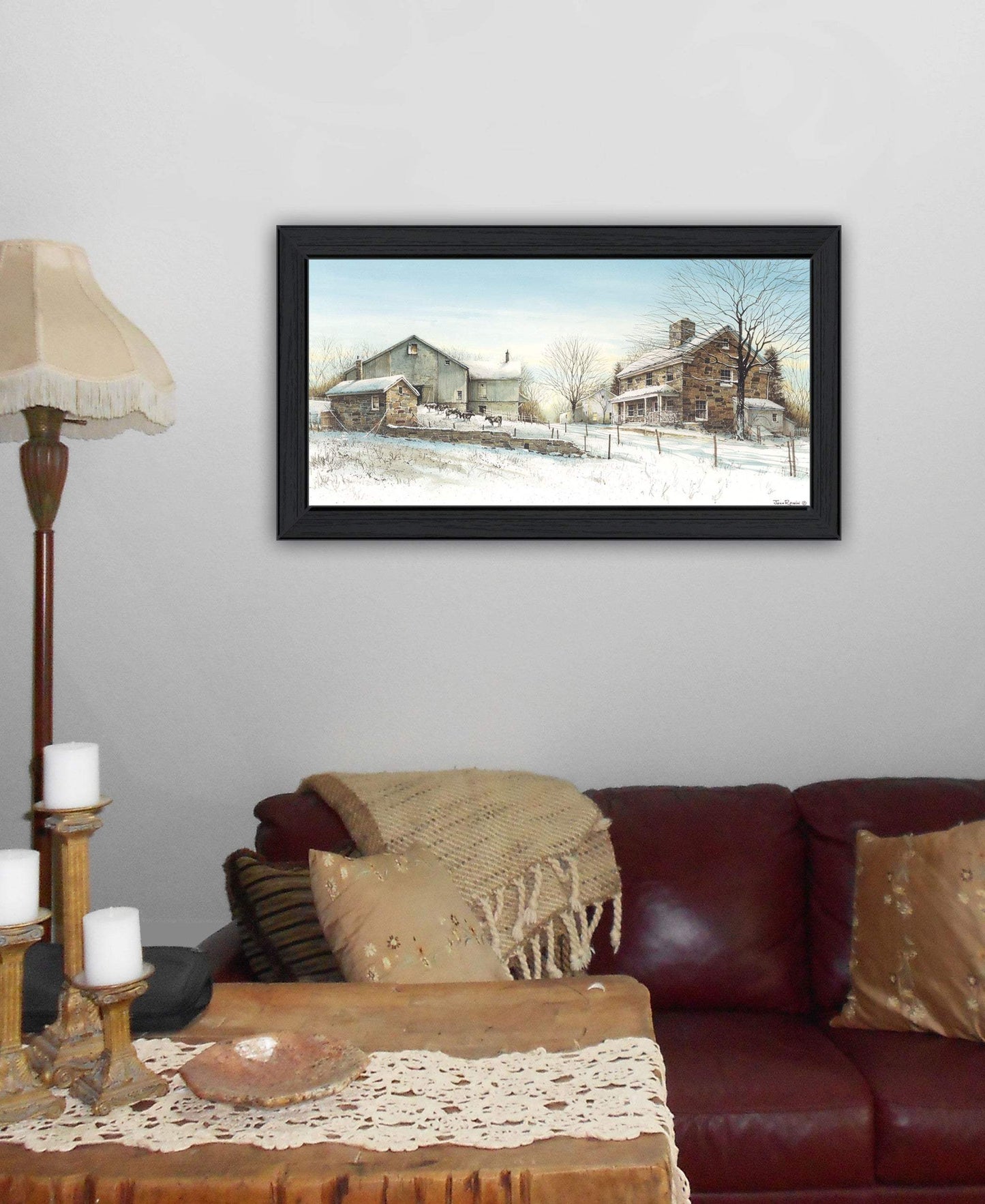 February Morning Black Framed Print Wall Art - Homeroots - Flyclothing LLC