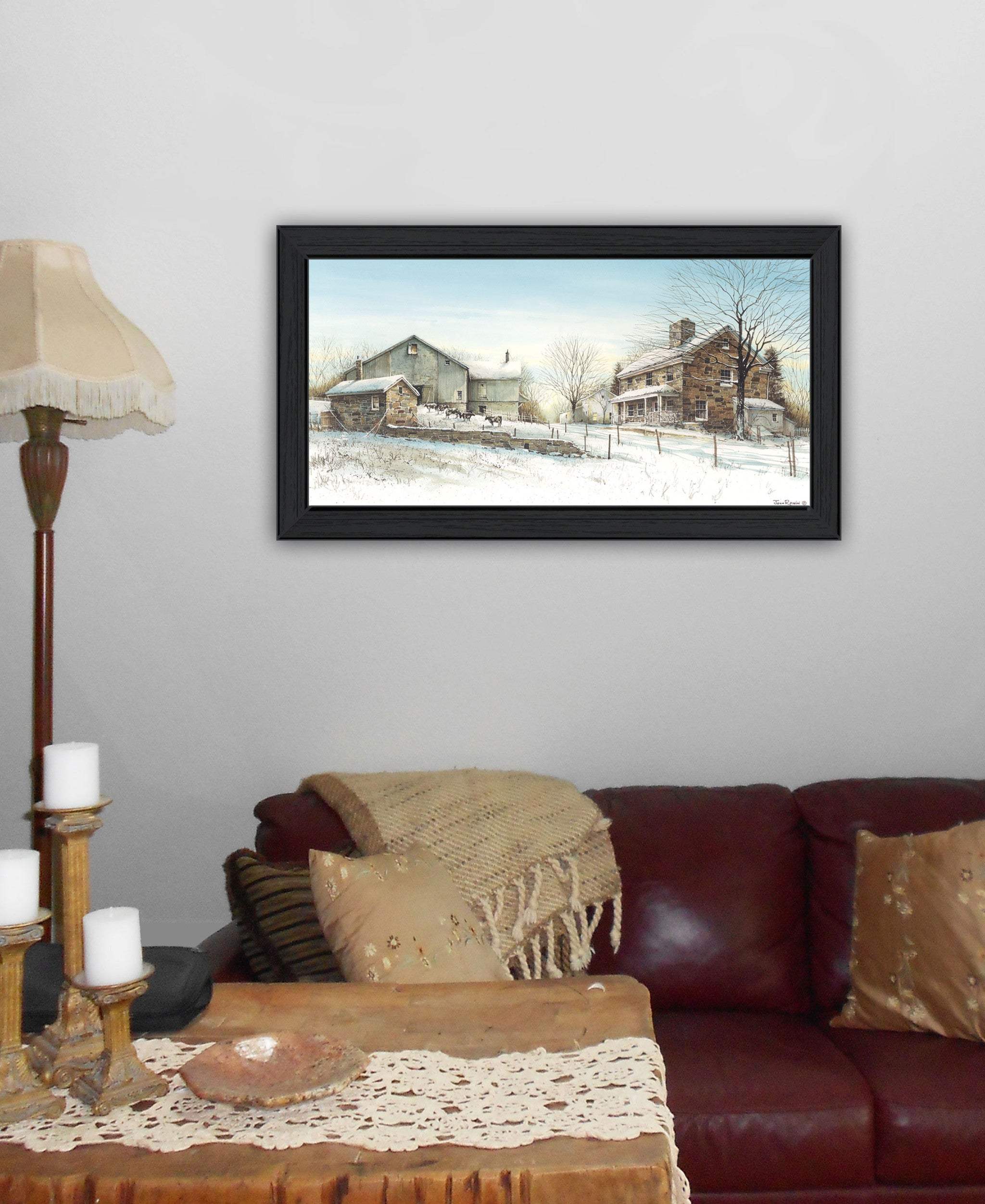 February Morning Black Framed Print Wall Art - Homeroots - Flyclothing LLC