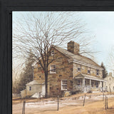 House on Chestnut Black Framed Print Wall Art - Homeroots
