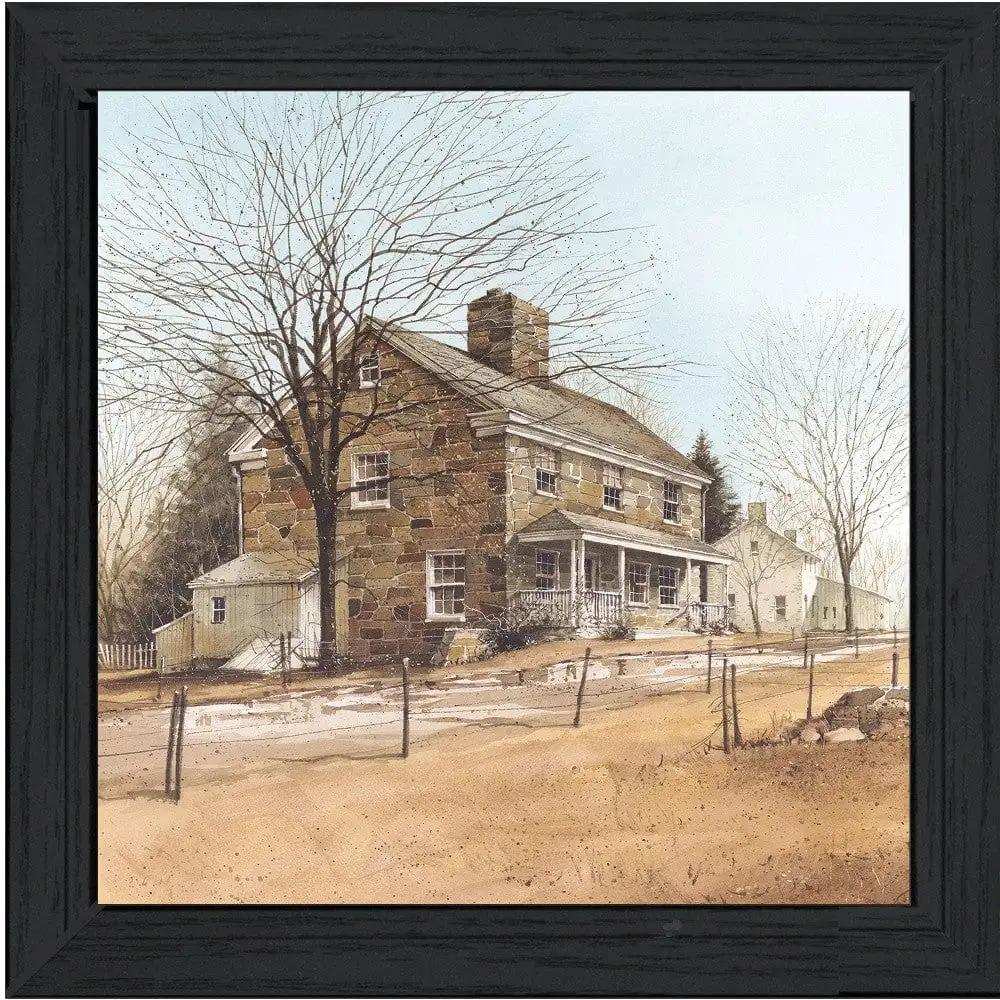 House on Chestnut Black Framed Print Wall Art - Homeroots - Flyclothing LLC
