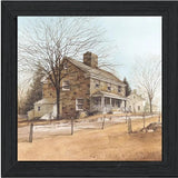 House on Chestnut Black Framed Print Wall Art - Homeroots