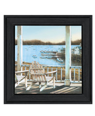 Harbor View 1 Black Framed Print Wall Art - Homeroots