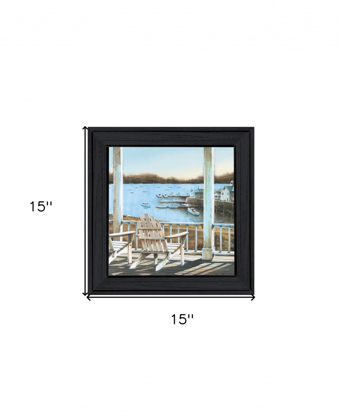 Harbor View 1 Black Framed Print Wall Art - Homeroots - Flyclothing LLC