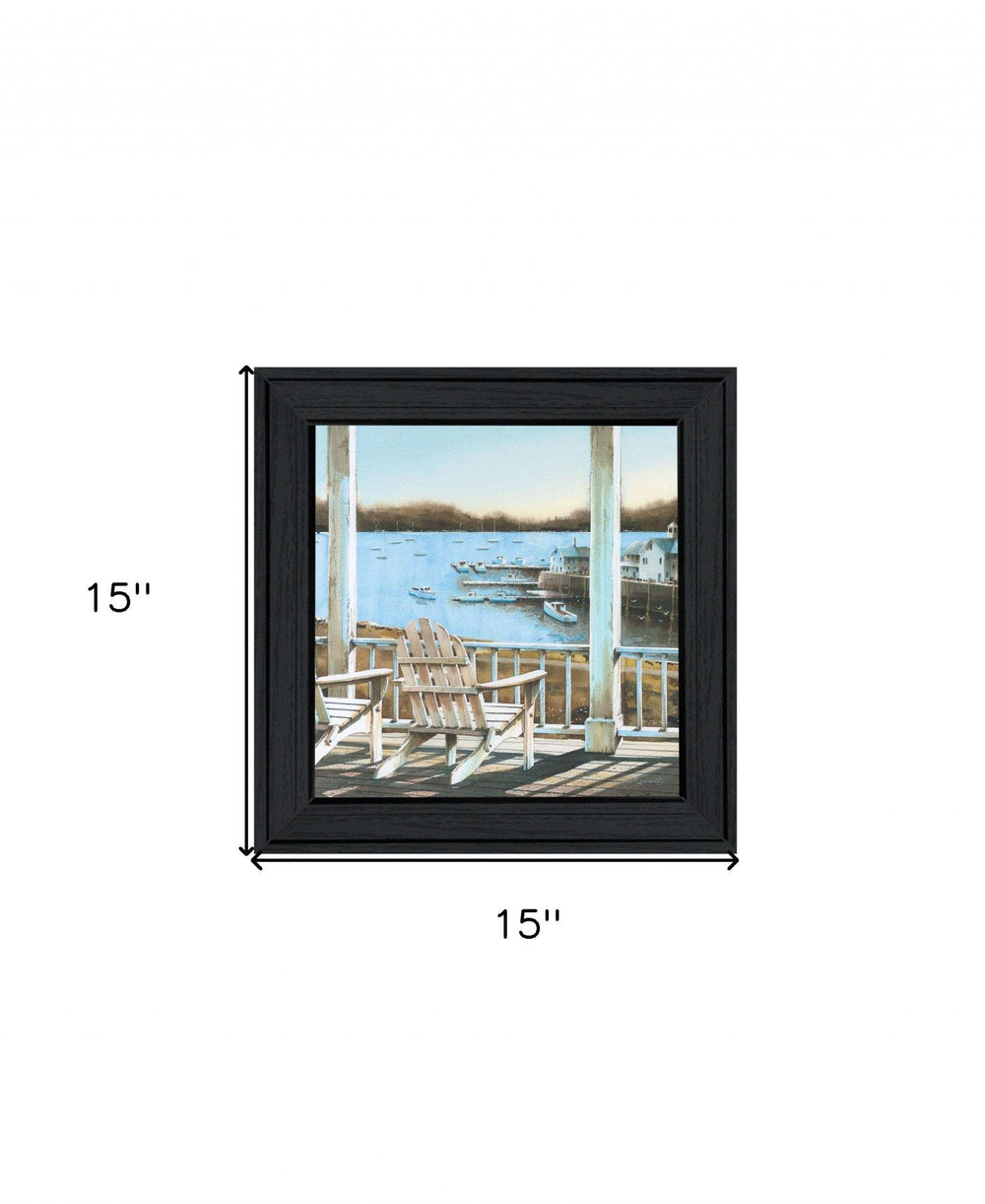 Harbor View 1 Black Framed Print Wall Art - Homeroots - Flyclothing LLC