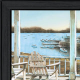 Harbor View 1 Black Framed Print Wall Art - Homeroots