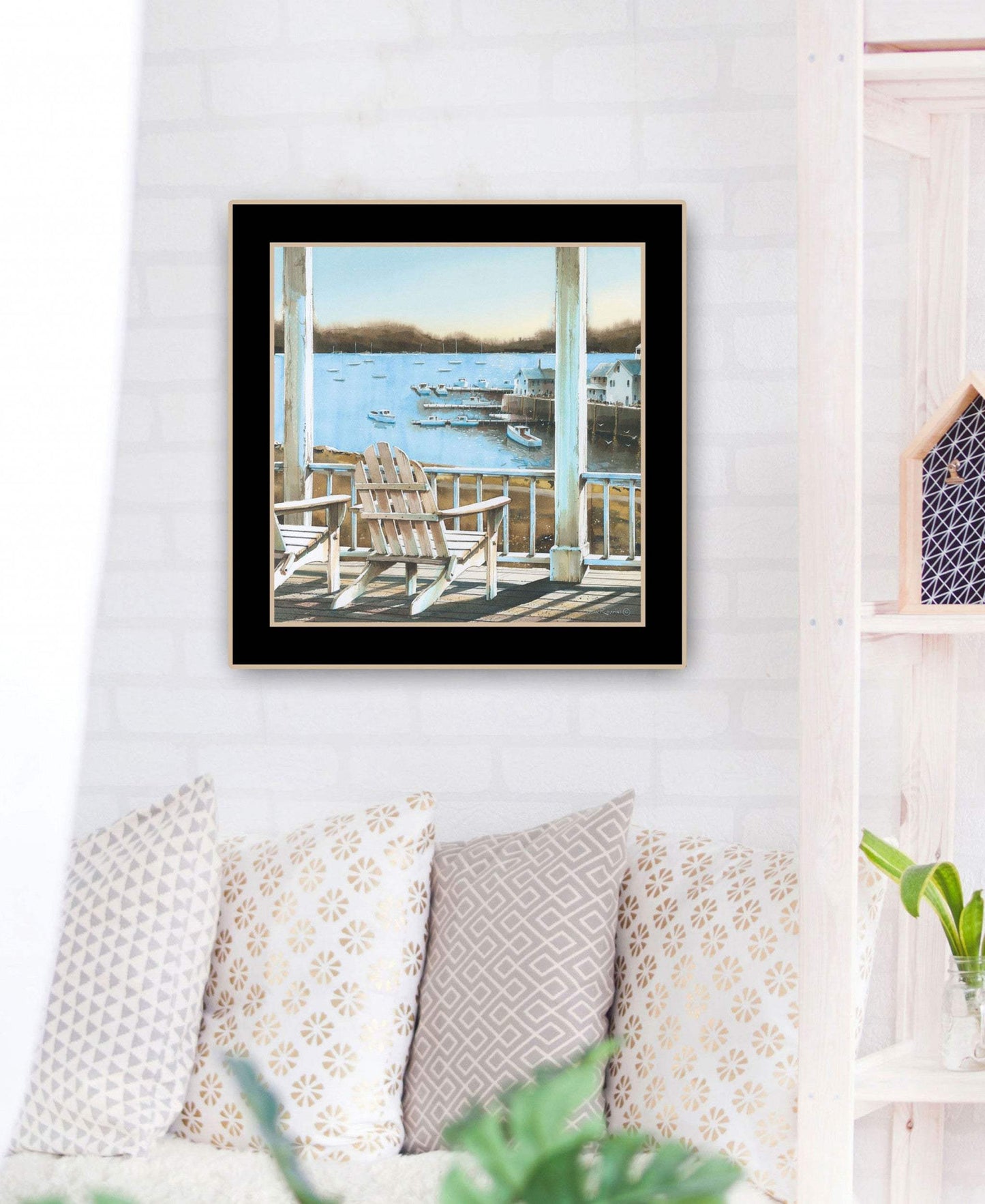 Harbor View 2 Black Framed Print Wall Art - Homeroots - Flyclothing LLC