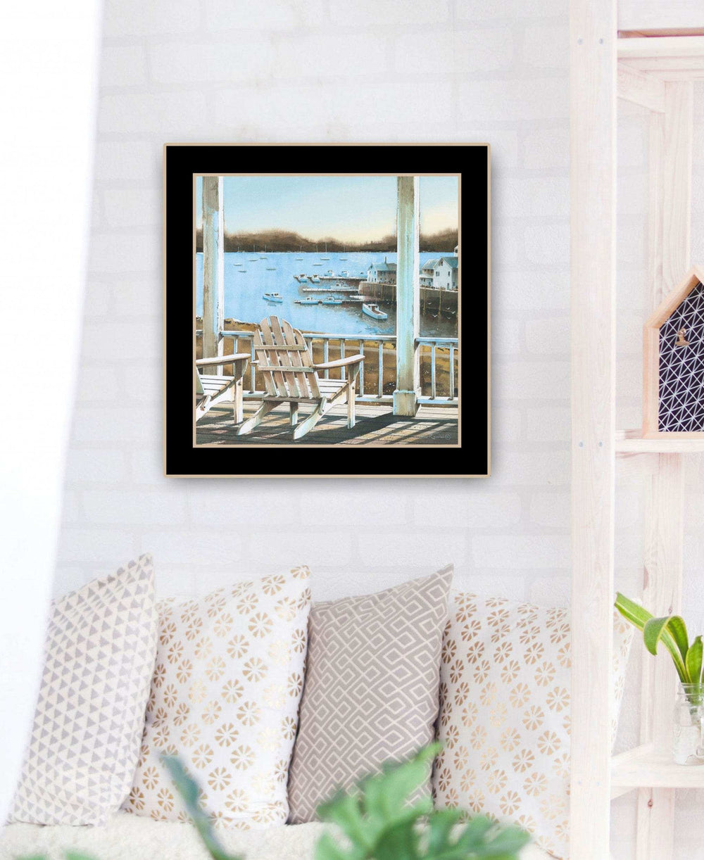 Harbor View 2 Black Framed Print Wall Art - Homeroots - Flyclothing LLC