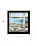 Harbor View 2 Black Framed Print Wall Art - Homeroots