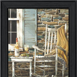 Reflecting Time Black Framed Print Wall Art - Homeroots