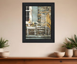 Reflecting Time Black Framed Print Wall Art - Homeroots