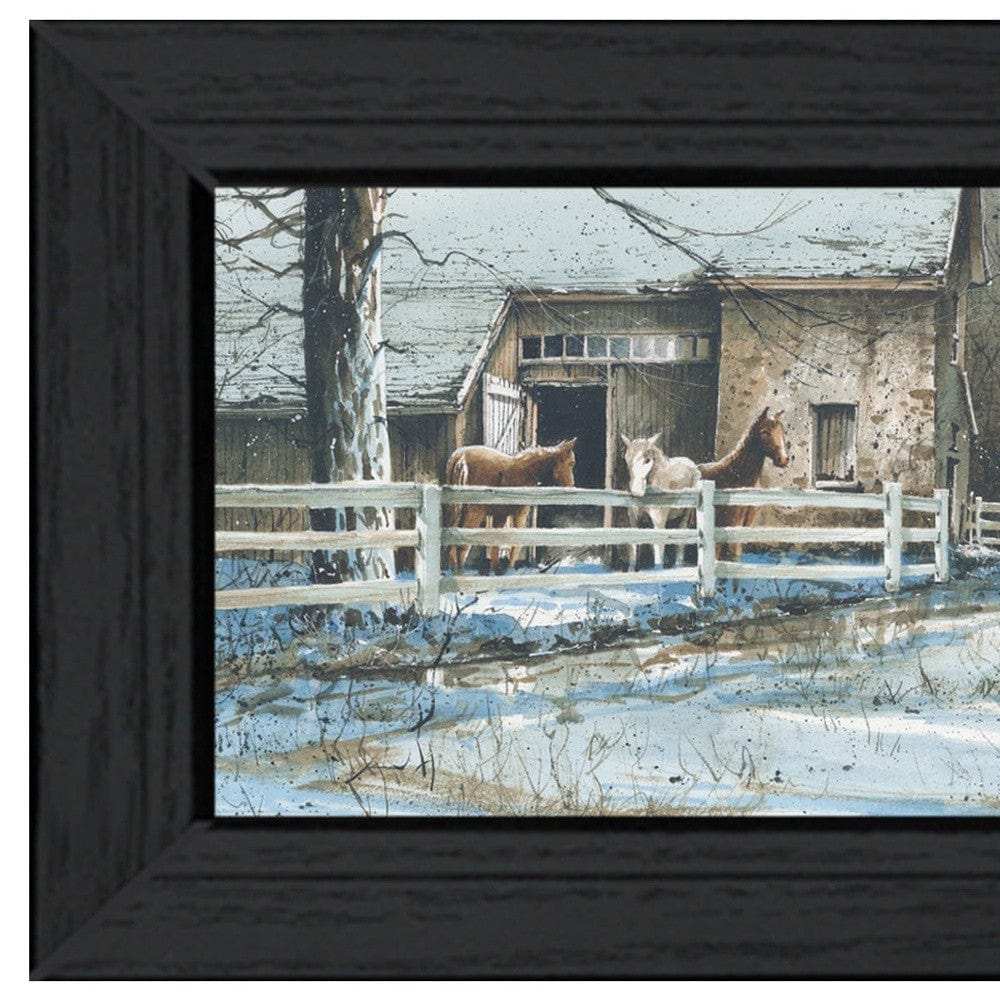 Evening on the Farm Black Framed Print Wall Art - Homeroots - Flyclothing LLC