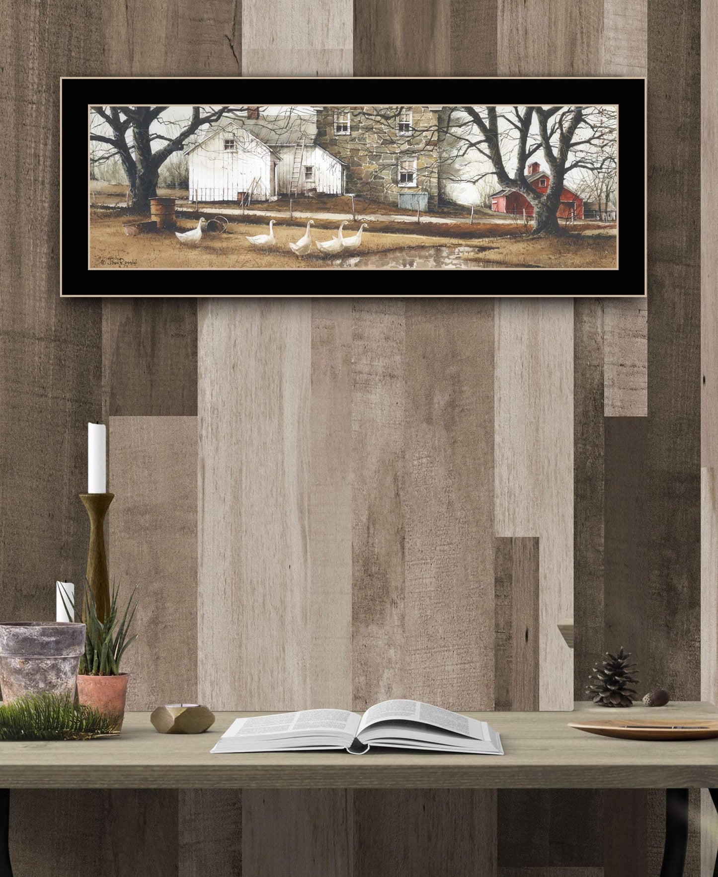 Puddle Jumpers 2 Black Framed Print Wall Art - Homeroots - Flyclothing LLC