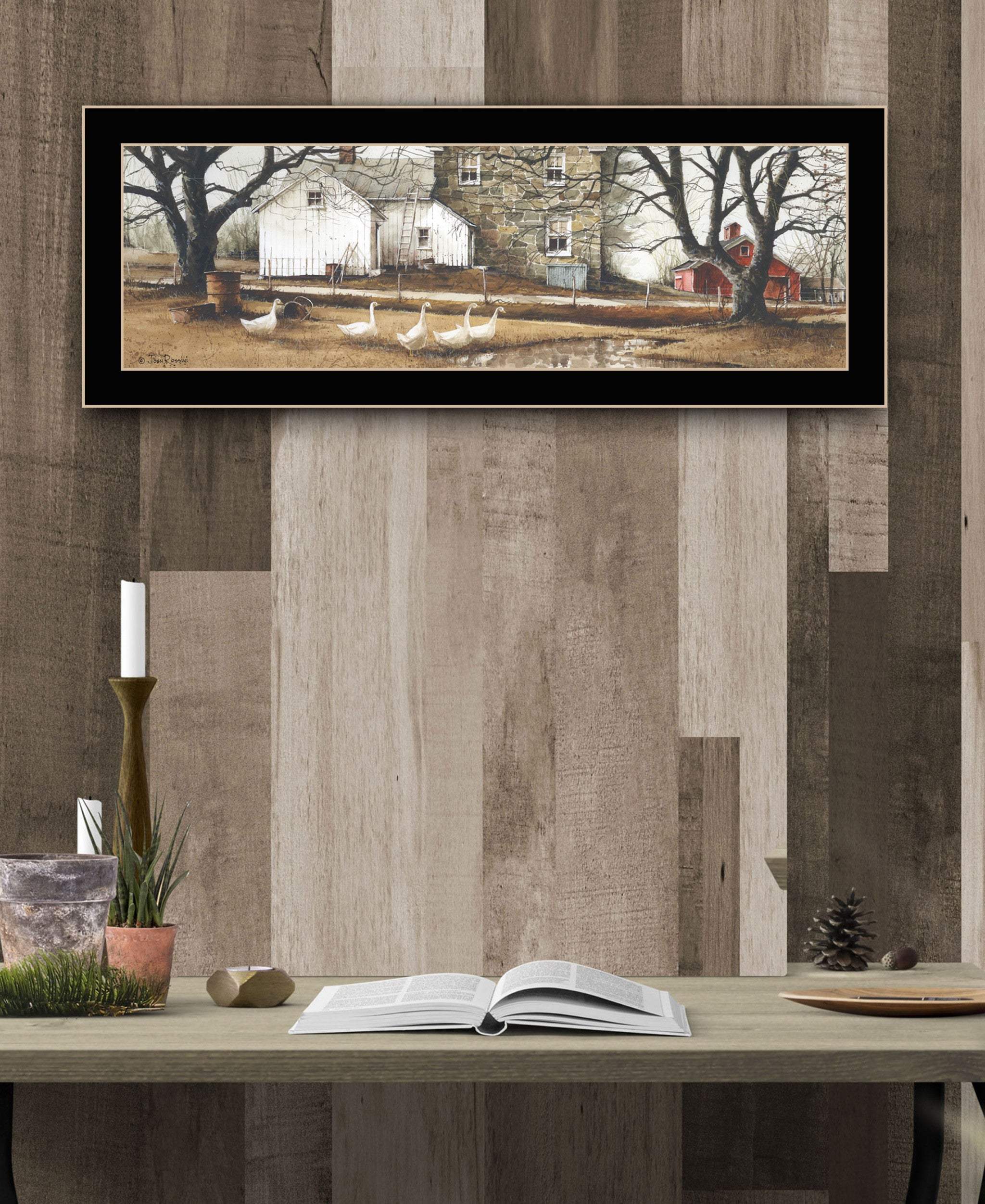 Puddle Jumpers 2 Black Framed Print Wall Art - Homeroots - Flyclothing LLC
