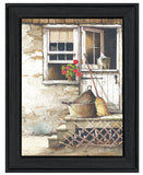 Cleaning Day Black Framed Print Bathroom Wall Art - Homeroots
