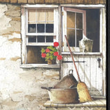 Cleaning Day Black Framed Print Bathroom Wall Art - Homeroots