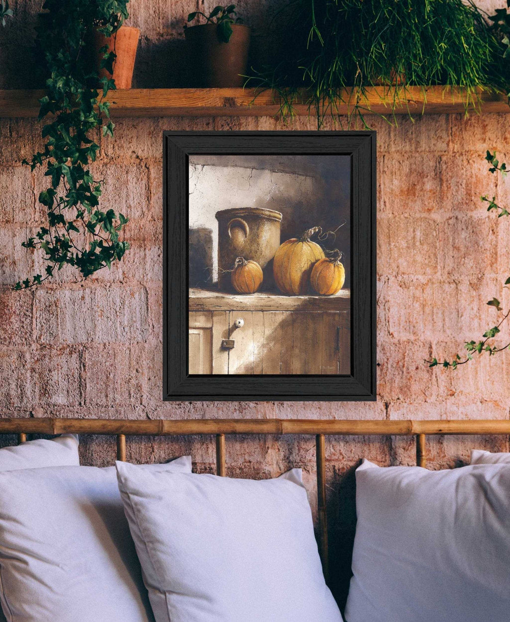 Crocks and Pumpkins Black Framed Print Wall Art - Homeroots - Flyclothing LLC