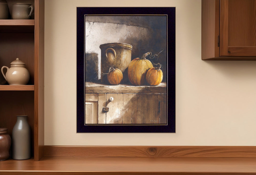 Crocks and Pumpkins 2 Black Framed Print Wall Art - Homeroots