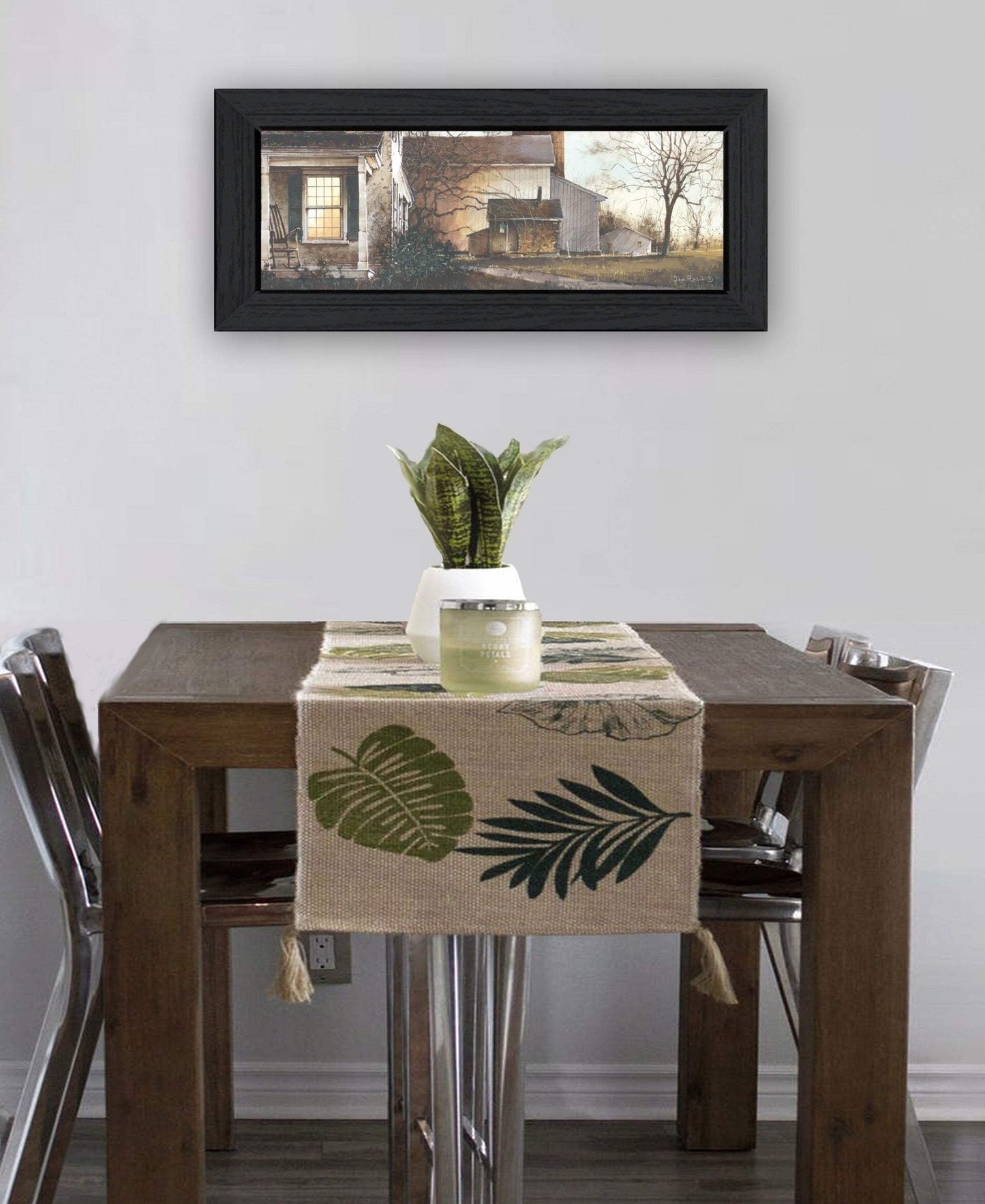 Approaching Dusk Black Framed Print Wall Art - Homeroots - Flyclothing LLC