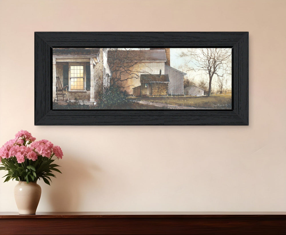 Approaching Dusk Black Framed Print Wall Art - Homeroots