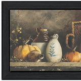Pumpkin and Pods Black Framed Print Kitchen Wall Art - Homeroots